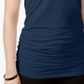 Alfani Women's Ruched Tank Top  Navy Size XXL