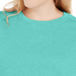Karen Scott Women's Plus Sweatshirt Teal-Aqua Size 0X