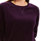 Karen Scott Women's Sweatshirt Velour Pullover Purple Size Petite Large