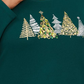 Karen Scott Women's Plus Cotton Holiday Graphic Top Plus Green Size 0X