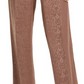 Alfani Women's Snake-Embossed Wide-Leg Pants  Med Brown Size 10 Petite