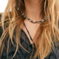 Free People Women's Twyla Printed Top Black Charcoal Size Large