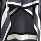 Anne Klein Women's Colorblocked Shawl-Collar Cardigan Black Size Small
