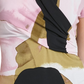 DKNY Women's Printed Surplice-Neck Top Bright Pink Size Large