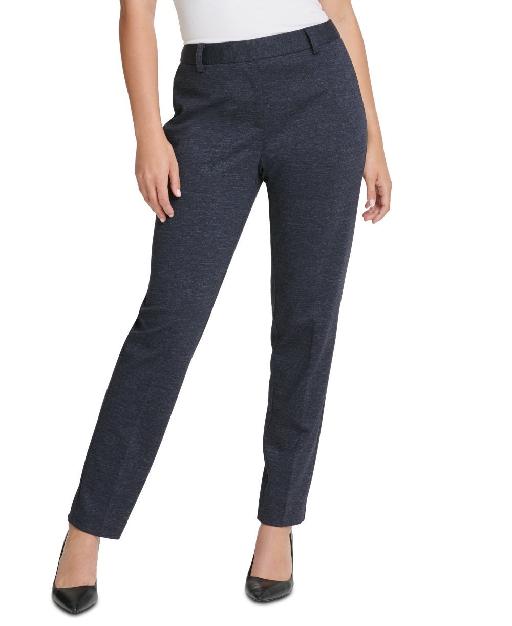 DKNY Women's Straight-Leg Dress Pants Navy Size 14 Petite