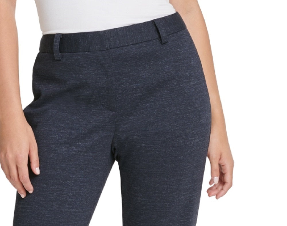 DKNY Women's Straight-Leg Dress Pants Navy Size 14 Petite
