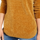 Style & Co Women's Metallic Threaded Turtleneck Sweater Yellow Size Petite Small
