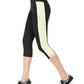 Ideology Women's Colorblocked Cropped Leggings Color Barbell Lime Gold Size Small