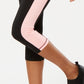 Ideology Women's Colorblocked Cropped Activewear Leggings Training Gym Pink Size X-Small