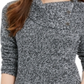 Style & Co Women's Envelope Neck Sweater Black Size Petite L
