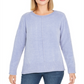 Style & Co Women's Long Sleeve Crew Neck Blouse Sweater Blue Size Petite X-Large