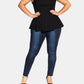 City Chic Women's Trendy Plus Size Strappy Halter Top Black Size Petite Small