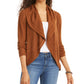 Style & Co Women's Pointelle Cardigan Dark Brown Size X-Small