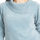 Karen Scott Women's Envelope Neck Chenille Sweater Blue Size Petite S