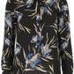 Guess Women's Marciano Floral Print Tie Top Black Size XS