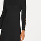 Nine West Women's Button Sleeve Sweater Dress Black Size Medium