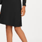 Nine West Women's Button Sleeve Sweater Dress Black Size Medium