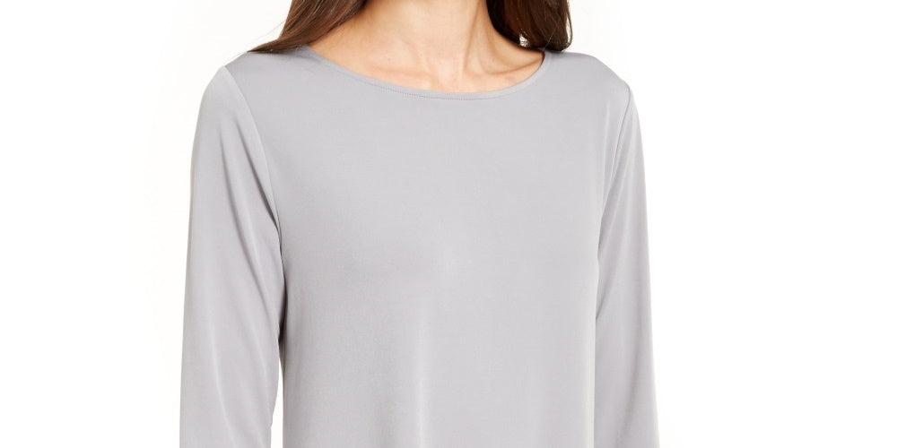 Alfani Women's High Low Tunic Gray Size XX-Large
