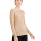JM Collection Women's Long Sleeve Jewel Neck Sweater Yellow Size Small