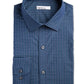 Bar III Men's Patterned Collared Dress Shirt Blue Size 34X35