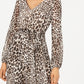 INC International Concepts Women's Animal Print Maxi Dress Brown Size 8