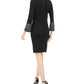 Calvin Klein Women's Embellished Bell Sleeves Sweaterdress Black Size Petite X-Small