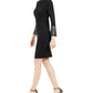 Calvin Klein Women's Embellished Bell Sleeves Sweaterdress Black Size Petite X-Small