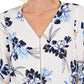 JM Collection Women's Embellished Y Neck Tunic White Size Medium