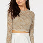 City Studios Junior's Lace Contrast 2 Pc  Dress Brown Size 3