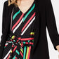 Bar III Women’s Open Front Tie Side Jacket Black Size Medium