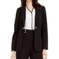 Calvin Klein Women's Imitation Pearl Open Front Jacket Black Size 10