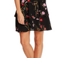 CeCe Women's Enchanted Wildflower Ruffle Fit & Flare Dress Black Size 6