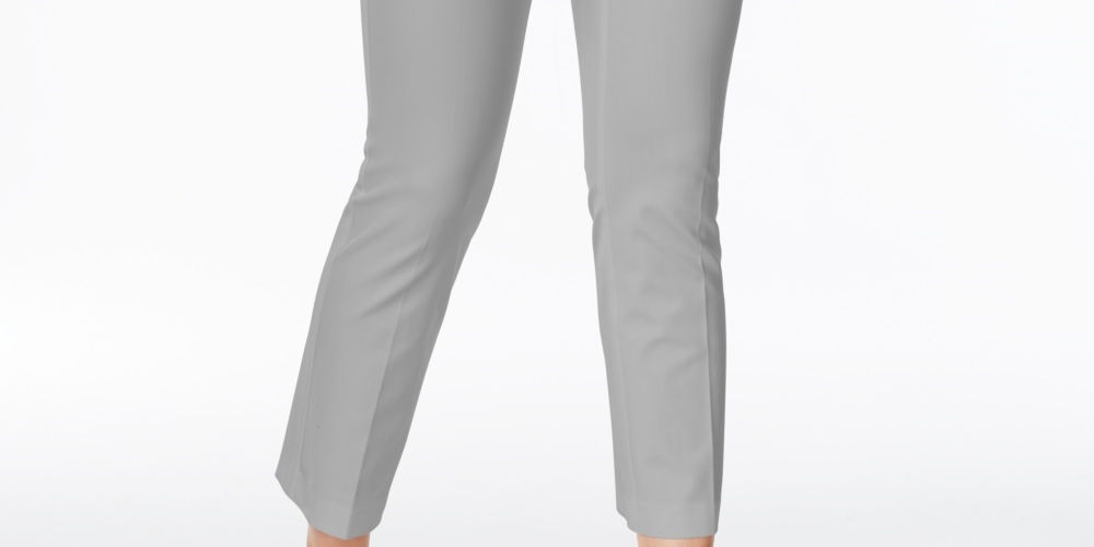 Alfani Women's Cropped Pants Gray Size 4 Petite