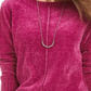 Style & Co Women's Chenille Sweater Purple Size Petite XL