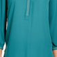 JM Collection Women's Pleated-Back Blouse  Green Size Large