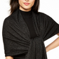 Charter Club Women's Cashmere Metallic Oversized Wrap Black Size Regular