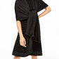 Charter Club Women's Cashmere Metallic Oversized Wrap Black Size Regular