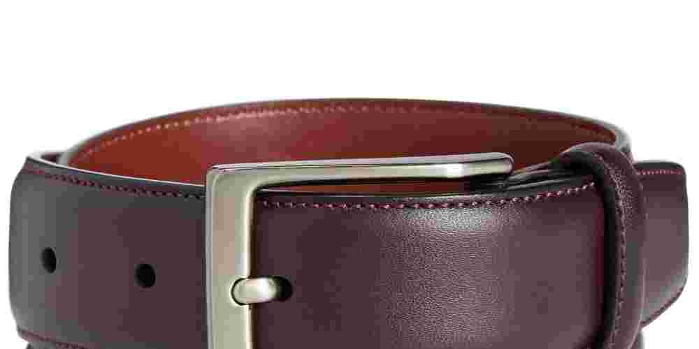 Perry Ellis Portfolio Men's Leather Amigo Dress Belt Red Size 40 REG