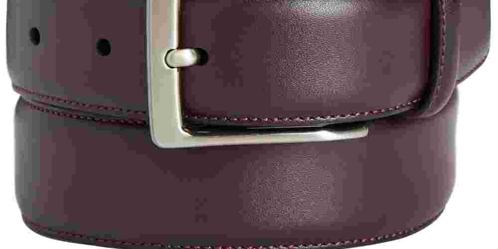Perry Ellis Portfolio Men's Leather Amigo Dress Belt Red Size 40 REG