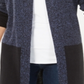 Karen Scott Women's Colorblocked Cardigan Blue Size Petite S