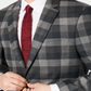 Tommy Hilfiger Men's Modern Fit THFlex Stretch Plaid Sport Coat Gray Size 48REG