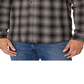 Quiksilver Men's Check Long Sleeve Button Down Shirt Black Size Small