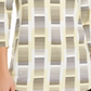 Alfani Women's Printed Cutout Top White/Lemon Size Small