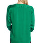 Vince Camuto Women's Long Sleeve Wrap Top Green Size Small