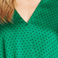 Vince Camuto Women's Long Sleeve Wrap Top Green Size Small