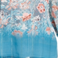 JM Collection Women's Split Neck Chiffon Tunic Teal  Size X-Small
