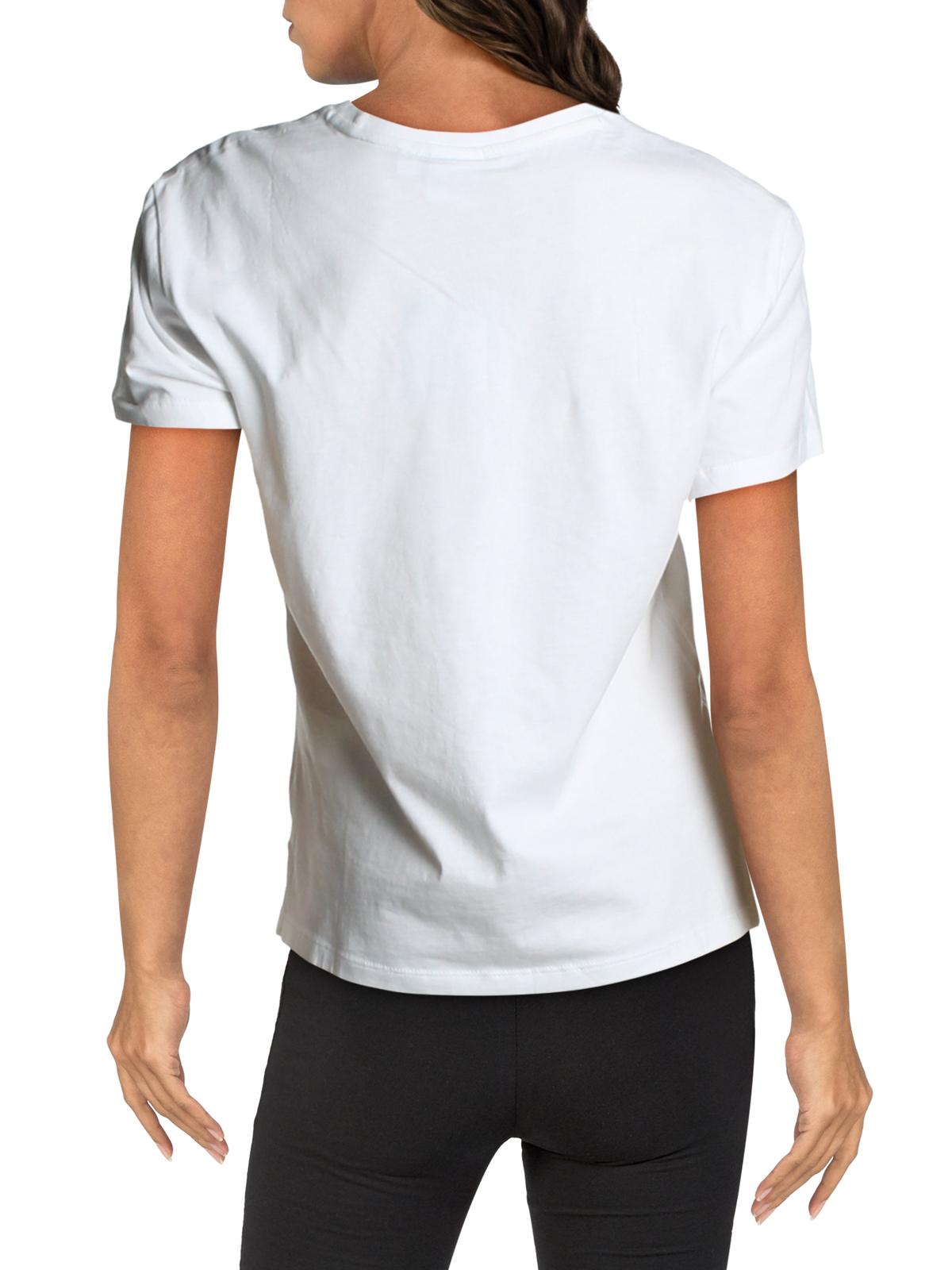 Puma Unisex Classic Logo Fitness Running T-Shirt White Size Small