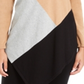 Alfani Women's Color Block Long Sleeve Jewel Neck Hi Lo Sweater Brown Size Petite Large