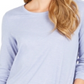 Style & Co Women's Speckled Shimmer Top Blue Size XX-Large