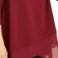 Alfani Women's Crossover Hem Knit Top Red Size Small